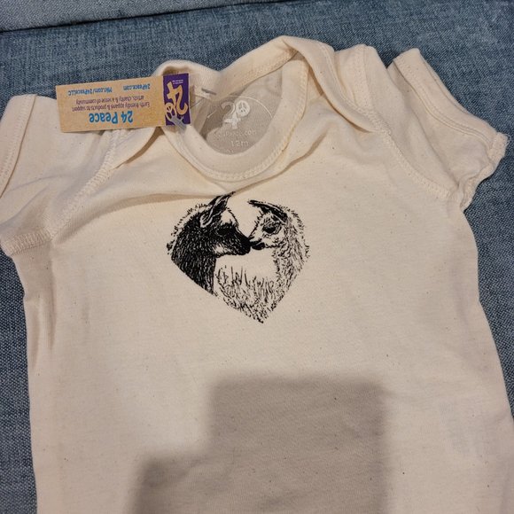 24 Peace Onsie - Llamas for 12 month old - Picture 3 of 3